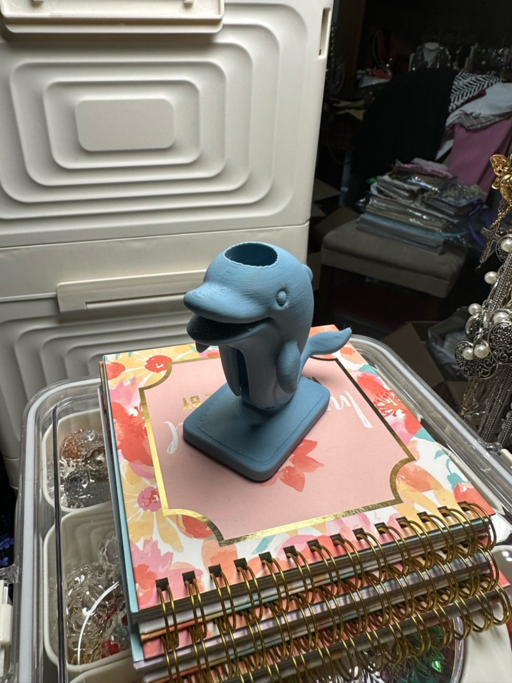Blue Dolphin Pen Holder - Home Other
